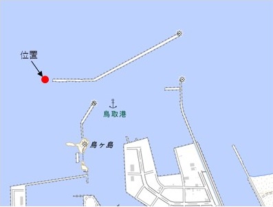 鳥取港西口浮標一時撤去：鳥取港