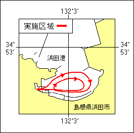 7年492項、本州北西岸、浜田港、海上パレード