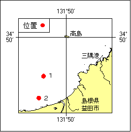12号 212項 魚礁設置作業 三隅港南西方
