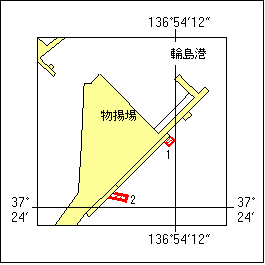 消波ブロック存在位置