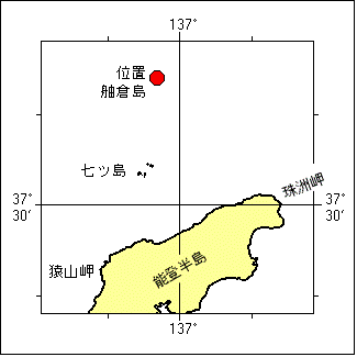 舳倉島灯台位置