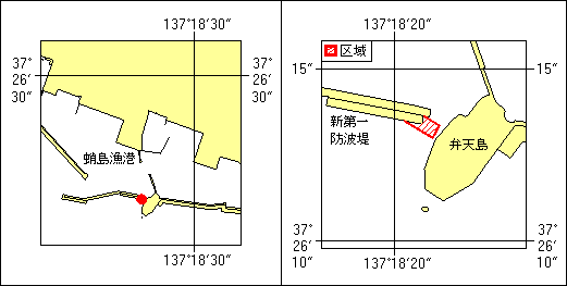 消波ブロック位置