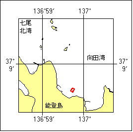 水中障害物存在位置