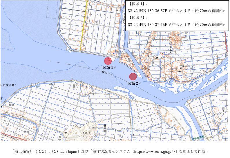 浚渫工事区域図
