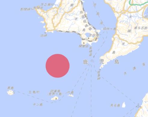 訓練実施海域図(12月6日実施)