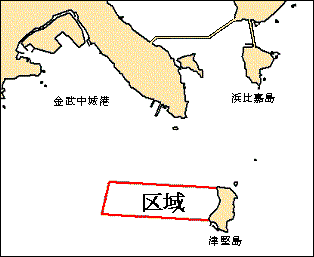 位置図（津堅島訓練区域）