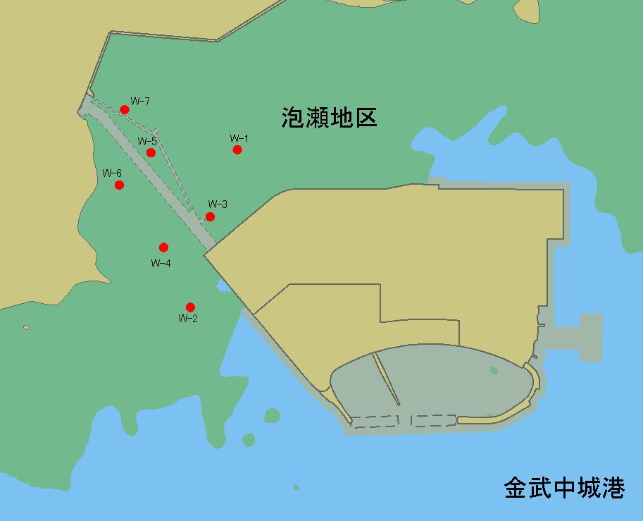 位置図　泡瀬地区