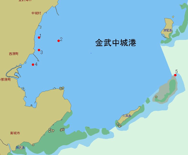 位置図　中城湾