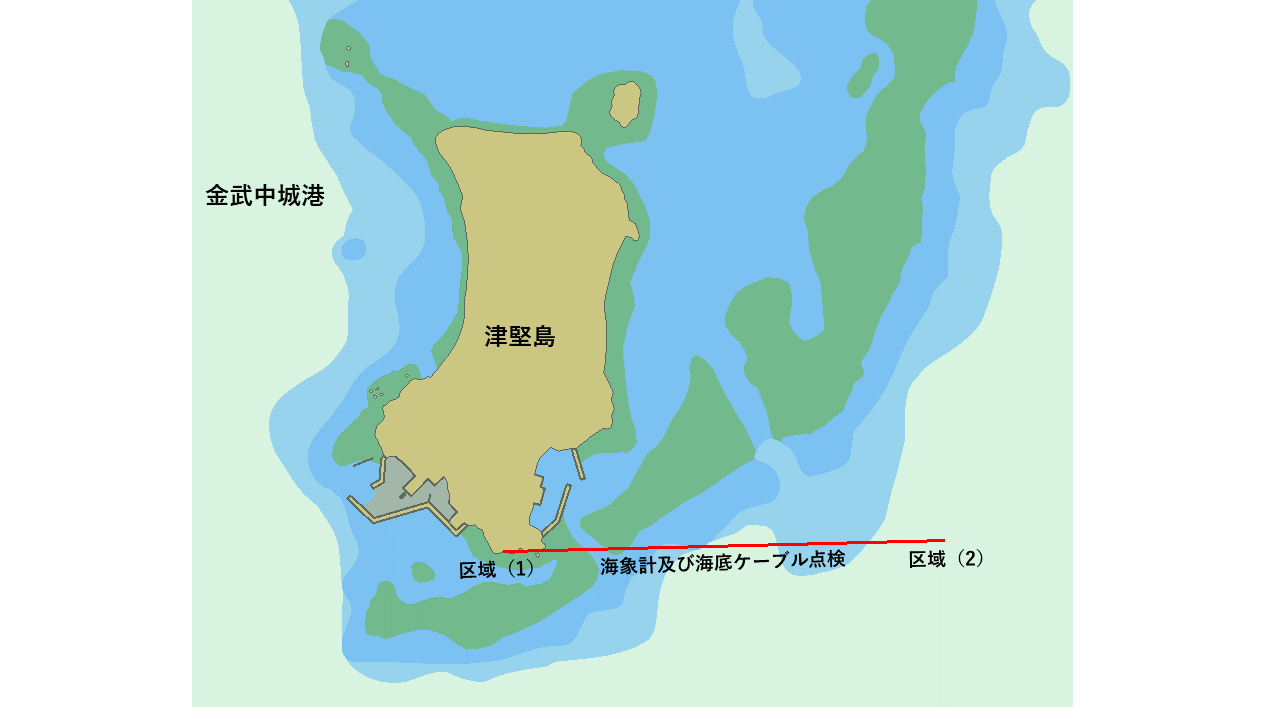 海象観測装置定期点検（津堅島地先）